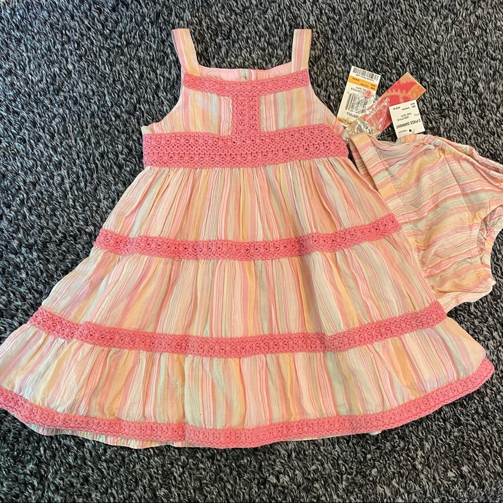 SOLD NWT Greendog Summer Dress with Bloomers 12 months